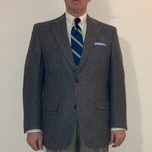 J Press Grey Sport Coat Size: 44L - Made in USA
